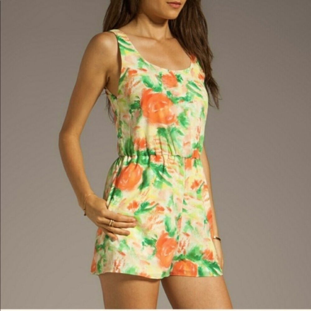 Alice & Olivia watercolor romper